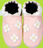 Pink Flower Patch Robeez Booties