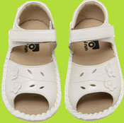 Sara White Girls Sandal