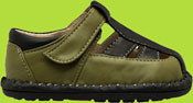 See Kai Run Olive and Black Kids Sandal