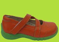 See Kai Run Pixie Orange Z-Strap Shoe