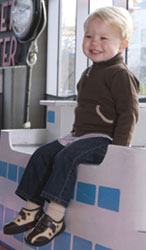 ohn Brown and Cream Argyle Loafer for Boys
