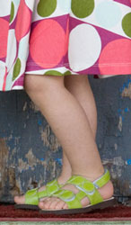 Maria Lime Green Children's Sandal