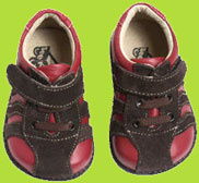 See Kai Run Alex Red and Brown Trainer