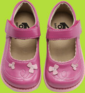 Raspberry children's shoe w/Pink Accents