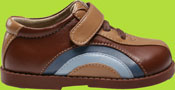 Brown, Caramel and Blue Shoe 