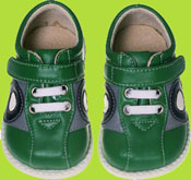 See Kai Run Bent Green and Gray Bowler Shoes