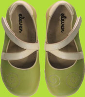 See Kai Run Cate Green/Cream Shoe 