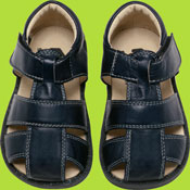 Navy Fishermans Sandals for Kids