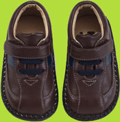 See Kai Run Landon Brown Loafer With Diagonal Accents 