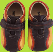 Leo Mustard, Brown and Orange Leather Shoe by See Kai Run Smaller