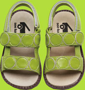 Maria Lime Green Children's Sandal
