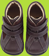 See Kai Run Rocky Brown Leather and Suede Boot w/Dbl. Straps 
