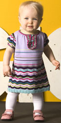 See Kai Run Smaller Kristine Pink Mary Janes with Ruffles