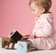 Brown Mary Janes with Pink Bird Applique 