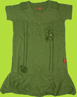Shilav Exotic Army Green Bubble Dress