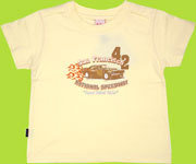 Shilav Cream Car Print T-Shirt #42