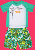 Absorba T-shirt and Swim Trunks