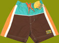Plaid Fish Boy Surf Short