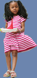 Zutano Toddler Fuchsia/White Stripe Dress