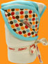 Zutano Cream/Big Dot Chocolate Cozie Blanket