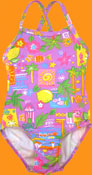 Flap Happy Caribbean Passion Crossback Tank Suit