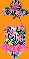 Flap Happy Jungle Floral Swim Wear