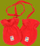 Zutano Cozies -Red Cotton Sherpa Mittens