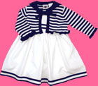 Good Lad Nautical Dress with Cardigan and Bloomers