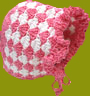Hand and Heart Crocheted Bonnet