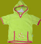 i-play Lime Multi Dot UPF 50+ Hooded Cover-up