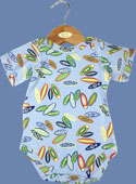 i-play Green Sprouts Oganic Bamboo Bodysuit Surfboards