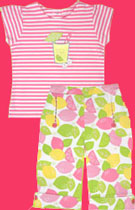 Letop Lemonade Stripe Shirt and Capir Pant