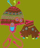 Me too Knit Hat and Glove Set