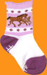 Tic Tac Toe Purple Horse Socks