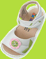 Kids White Squeaky Girl Sandal