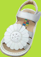 White Squeaky Girl Sandal