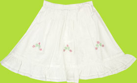 White Childrens Slip 