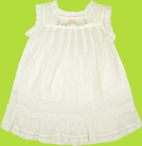 Sweet Potatoes Baby Petticoat with Pink Embroidery