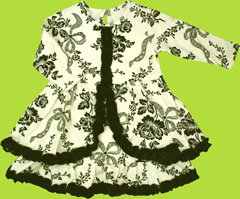 Tralala French Holiday Black Frou Frou Dress