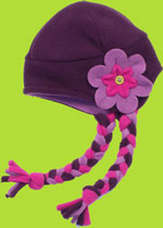 Tuff Cookie Plum Fleece Daisy Hat