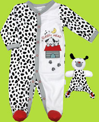 Vitamins Baby Sleepy Head Footie with Blankie Buddy 
