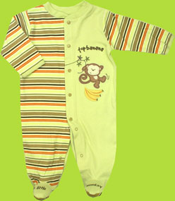 Vitamins Baby "Top Banana" Footed Coverall 