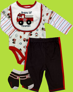 Vitamins Baby Brave Lil' Fireman 4Pc. Set