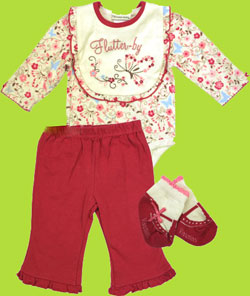 Flutter-by 4 Piece Set 