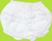 Frumpy Rumps White Ruffled Bloomer