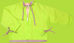 Young Colors Pastel Patchwork Reversible Jacket with Hood