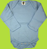 Zee Spot Baby Blue Organic Cotton Onezie 
