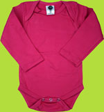 Zee Spot Raspberry Organic Cotton Onezie 