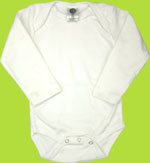 Zee Spot Beluga White Organic Cotton Onezie 