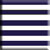 Navy White Stripe